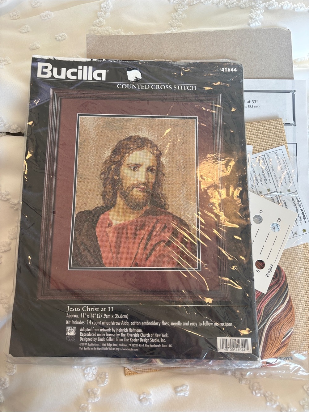 Bucilla counted cross stitch # 41644 Jesus Christ at 33